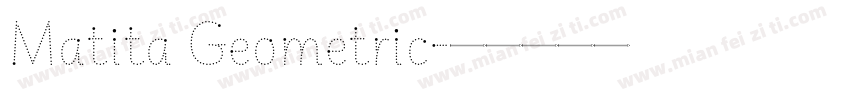 Matita Geometric字体转换